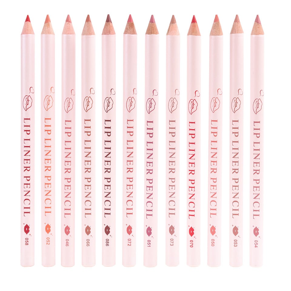 Set de 12 Creioane Lip Liner Pencil M.N - 3 | YEO