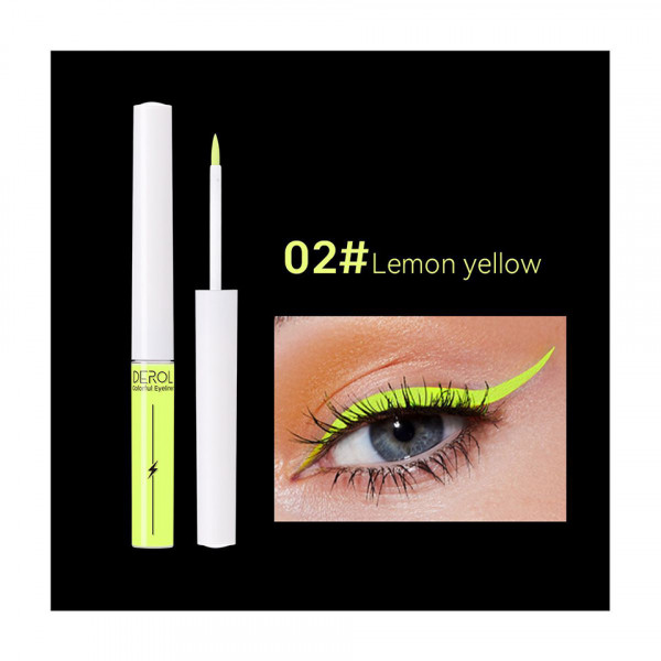 Eyeliner Lichid Colorat Derol Linear Lighting #02 Lemon Yellow