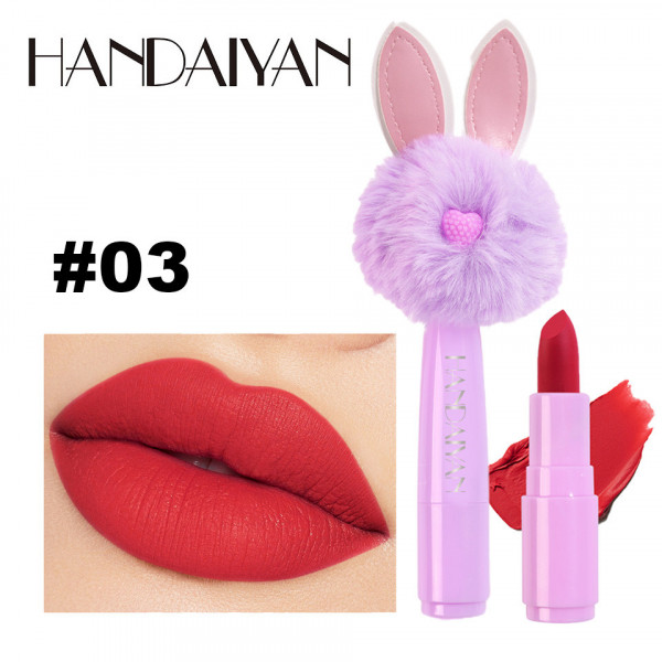 Ruj Mat Fluffy Lollipop Lipstick Handaiyan #03