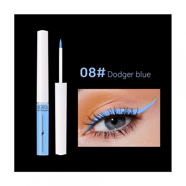 Eyeliner Lichid Colorat Derol Linear Lighting #08 Dorger Blue