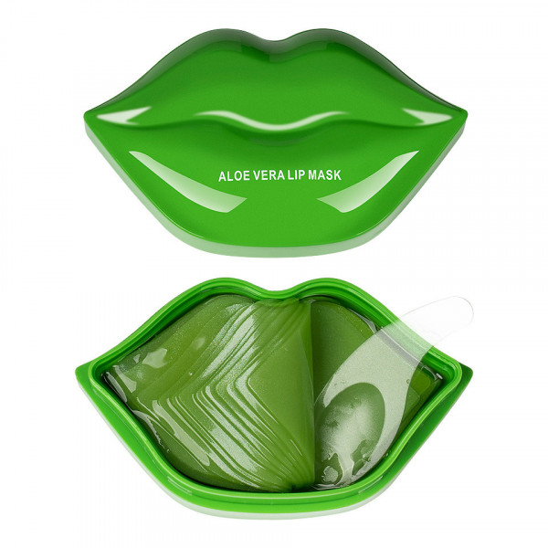 Masca pentru buze Kiss Beauty Aloe Vera Lip Mask, 20 buc