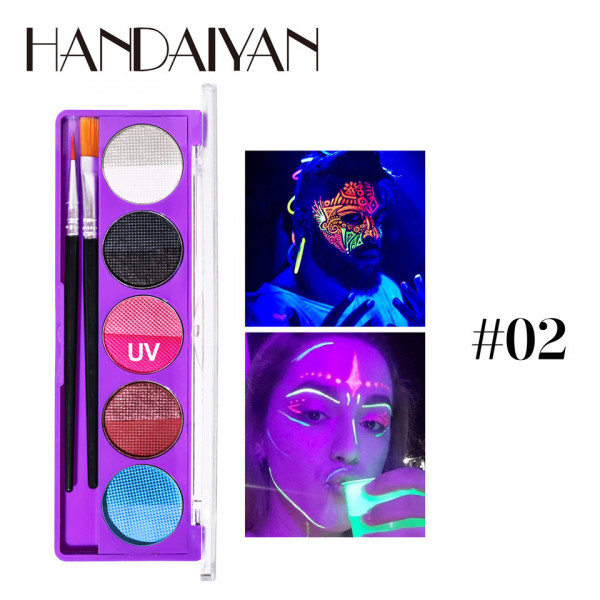 Paleta Machiaj Fata & Corp UV Neon Paint Dream Handaiyan #02