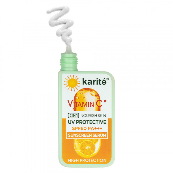 Ser cu protectie solara SPF60 & Vitamin C Karite, 60ml