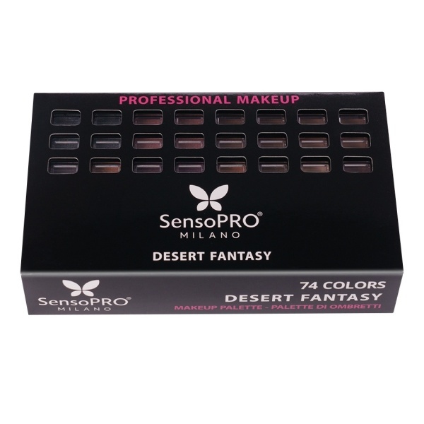 【新品】TRUFFOIRE 化粧品セット Trusa Machiaj Multifunctionala 74 culori SensoPRO Desert Fantasy