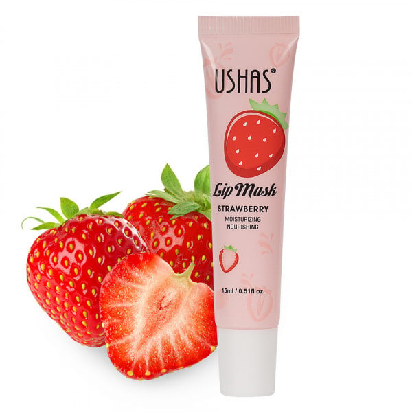 Balsam de buze Ushas Moisturizing & Nourishing Lip Mask, Strawberry