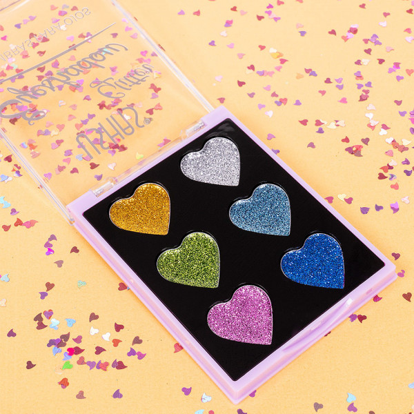 Trusa Glitter Ushas 6 culori - Heart Vibes #02