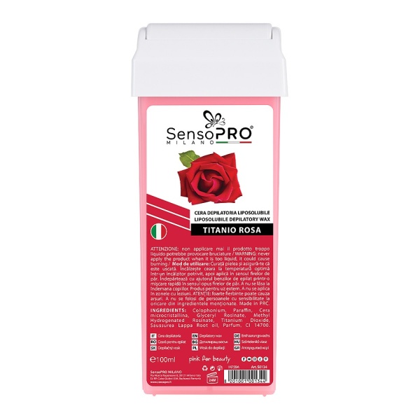 Ceara Epilat Unica Folosinta SensoPRO Milano, Rezerva Titanio Rosa 100ml