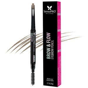 Creion de Sprancene Brow & Flow SensoPRO Milano - Dust Brown