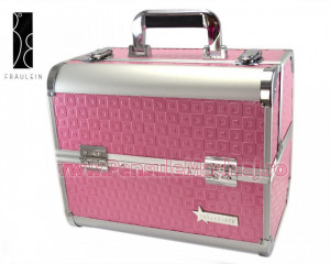 Geanta Produse Cosmetice din aluminium Fraulein38 Disco Pink