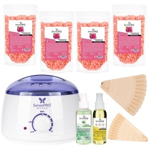 Kit Epilare Ceara Total Rose Skin, SensoPRO Milano