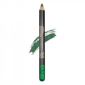 Creion Colorat Contur Ochi cu Sclipici, Ushas Glittery Green #06