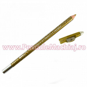 Creion Ochi Eyeliner Auriu cu ascutitoare inclusa - Pure Gold