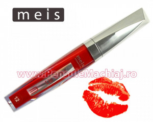 Lip Gloss rezistent la transfer mat Meis #12 - True Red