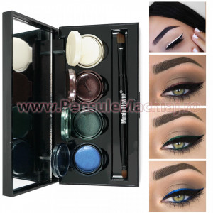 Set Eyeliner - Eyeshadow Gel 4 culori Smoked Makeup #02
