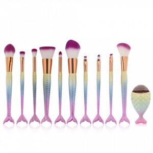 Set 11 Pensule Machiaj Mermaid Lavender Mist Limited Edition