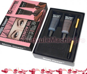 Set Geluri Sprancene + pensula aplicare - doua culori - Eyebrow Gel Waterproof Seductive Make-Up