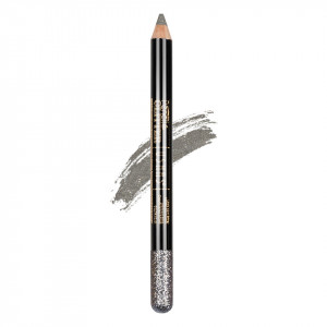 Creion Colorat Contur Ochi cu Sclipici, Ushas Glittery Silver #09
