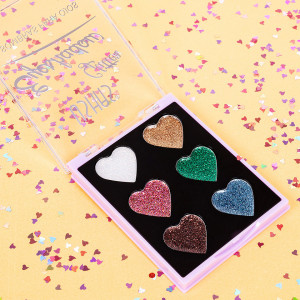 Trusa Glitter Ushas 6 culori - Heart Vibes #01