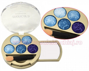 Trusa Farduri pastel 5 in 1 Blue Lagoon #05, cu oglinda incorporata, Premium Edition