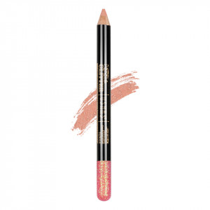 Creion Colorat Contur Ochi cu Sclipici, Ushas Glittery Pink #03