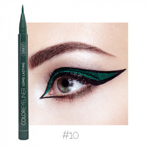 Eyeliner colorat Qibest Waterproof, Smarald #10
