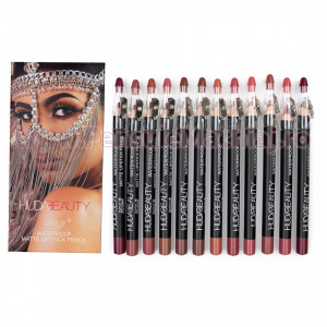 Set Creion Contur Buze 12 culori Amaranth Lips