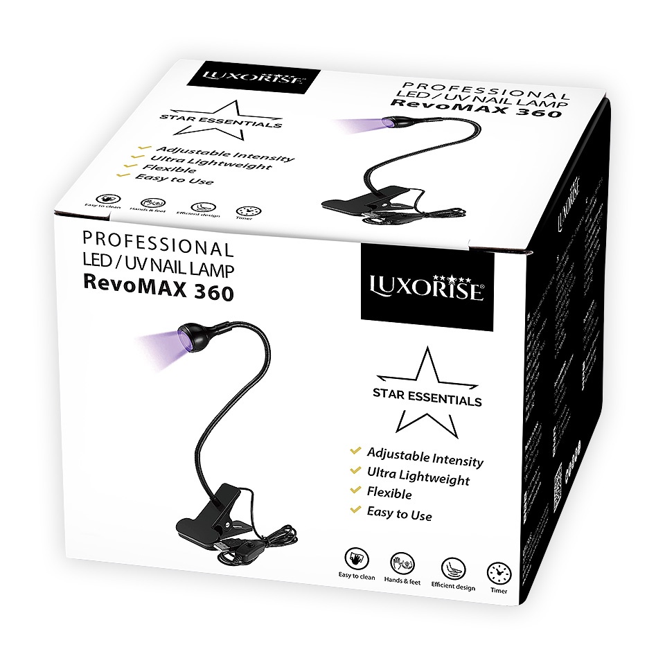 Lampa UV LED Ajustabila RevoMAX 360 LUXORISE, Black