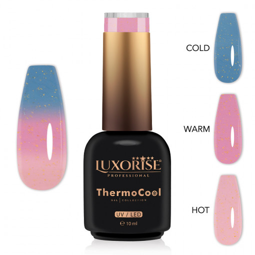Oja Semipermanenta Termica 3 Culori LUXORISE ThermoCool, Dazzling Dream 10ml