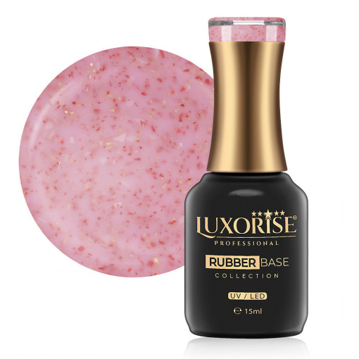 Rubber Base LUXORISE Sparkling Collection, Strawberry Frosting 15ml