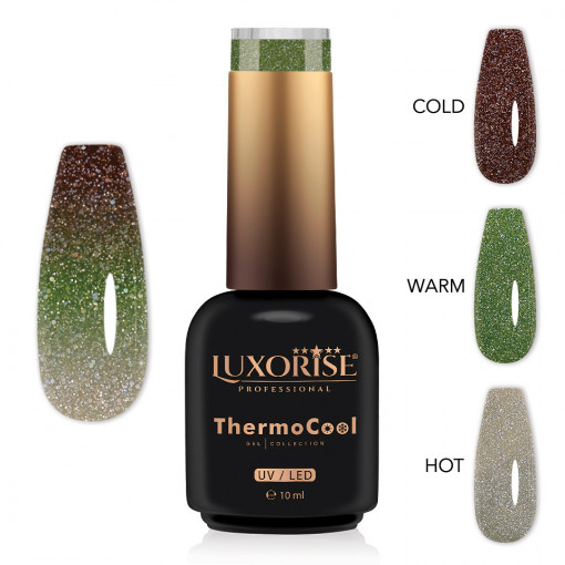 Oja Semipermanenta Termica 3 Culori LUXORISE ThermoCool, Serene Mind 10ml