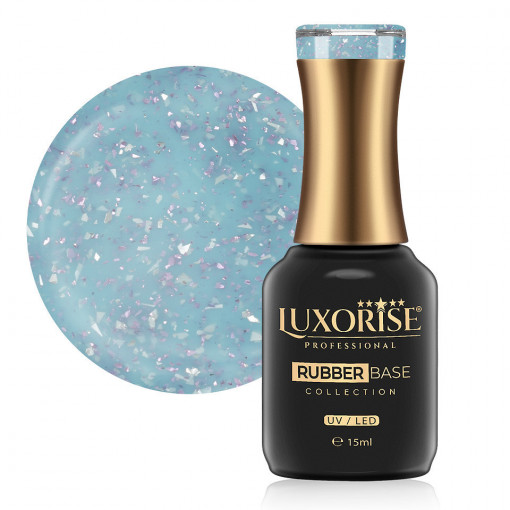 Rubber Base LUXORISE Sparkling Collection, Morning Sky 15ml