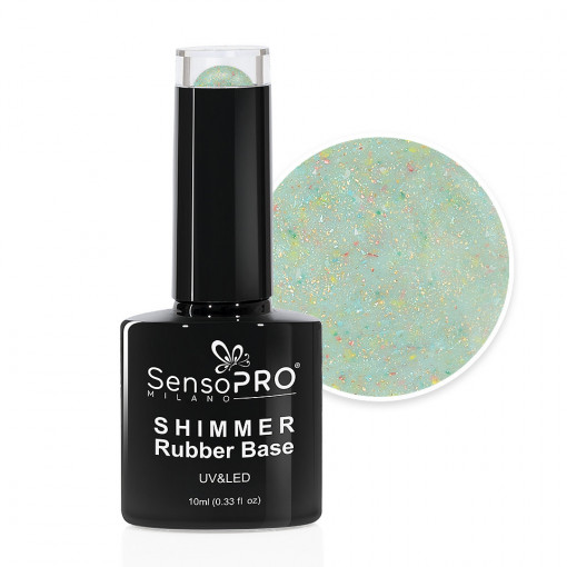 Shimmer Rubber Base SensoPRO Milano 10ml, Dotty Delight #38