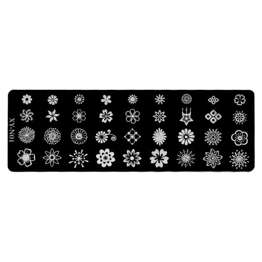 Matrita Metalica Stampila Unghii Flower Energy, LUXORISE