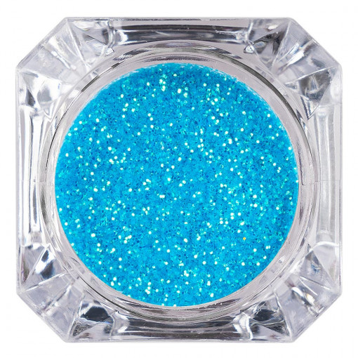 Sclipici Glitter Unghii Pulbere Ice Blue #49, LUXORISE