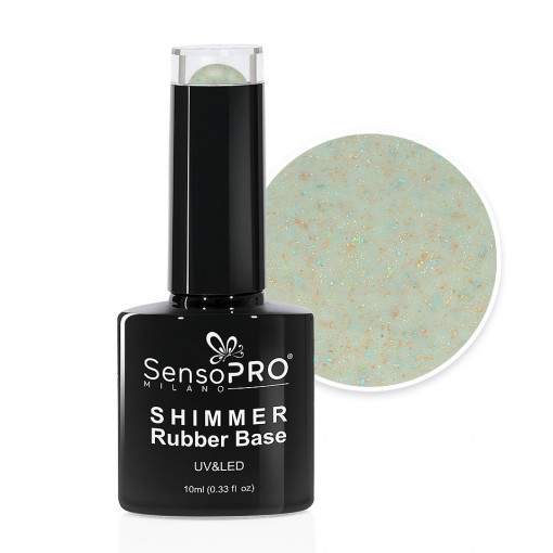 Shimmer Rubber Base SensoPRO Milano 10ml, Sprinkled Spectacle #39