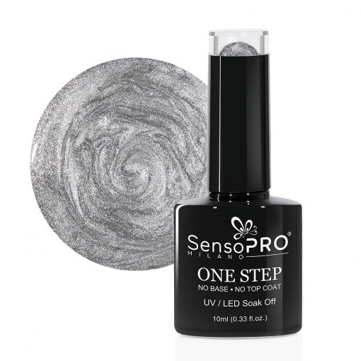 Oja Semipermanenta SensoPRO One Step Shine Steel #025, 10ml