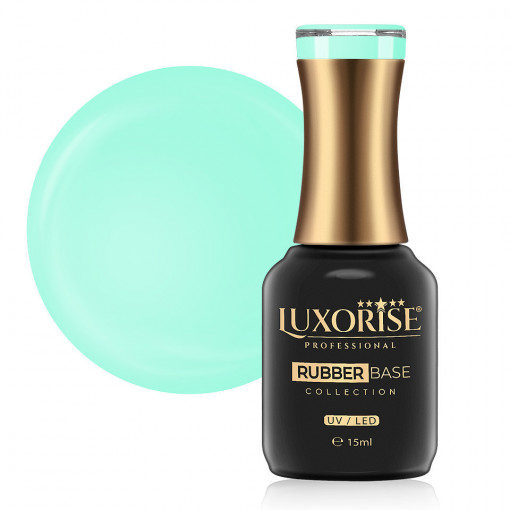 Rubber Base LUXORISE Neon City Collection, Turquoise 15ml