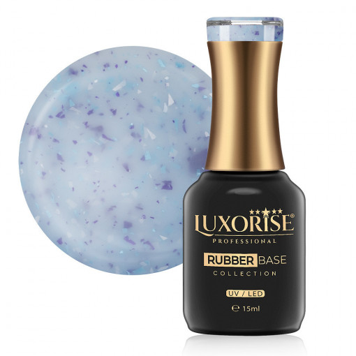 Rubber Base LUXORISE Sparkling Collection, Urban Bluebell 15ml
