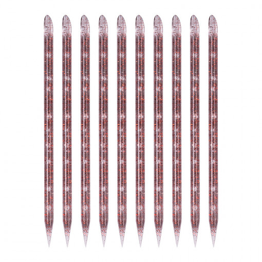 Betisoare Unghii pentru Cuticule SensoPRO Milano, Clear Red - Set 100 bucati