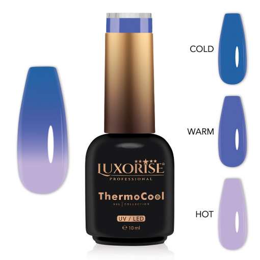 Oja Semipermanenta Termica 3 Culori LUXORISE ThermoCool, Celestial Mirage 10ml