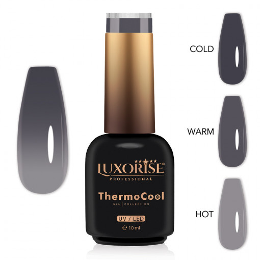 Oja Semipermanenta Termica 3 Culori LUXORISE ThermoCool, Classy Vibe 10ml