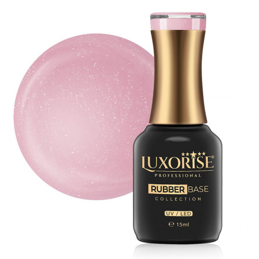 Rubber Base LUXORISE Charming Collection, Midnight Pink 15ml