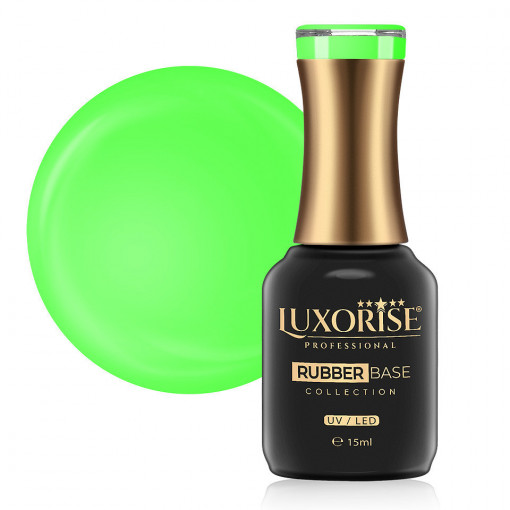Rubber Base LUXORISE Neon City Collection, Green 15ml