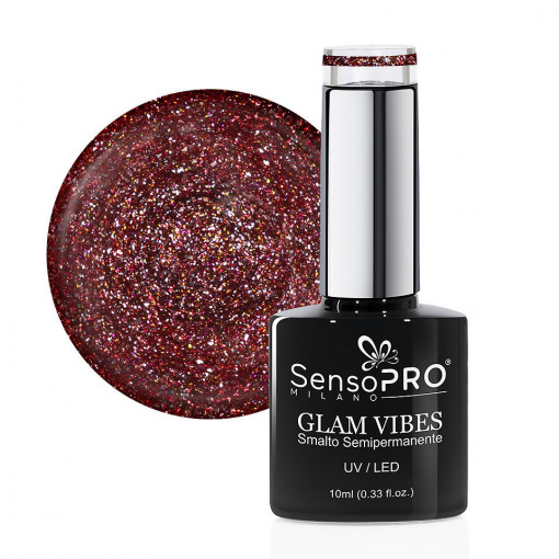 Oja Semipermanenta Glam Vibes SensoPRO Milano #42 Retro Romance, 10ml