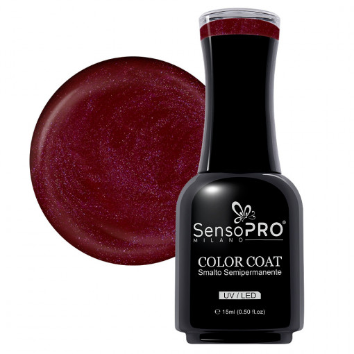 Oja Semipermanenta SensoPRO Milano Fashion Red 123, 15ml