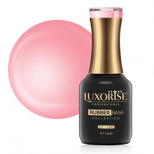 Rubber Base LUXORISE Crystal Collection, Pink Gloss 15ml