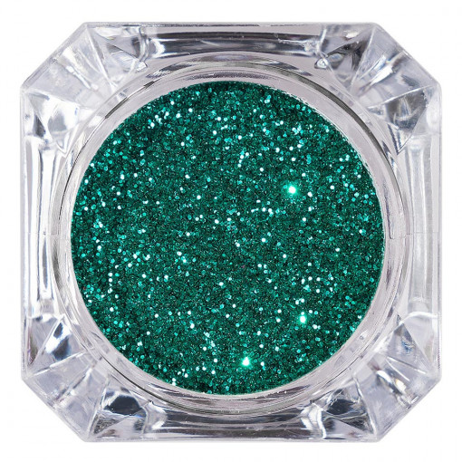 Sclipici Unghii Pulbere LUXORISE, Emerald Green Glitter