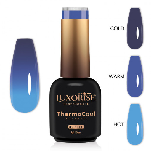 Oja Semipermanenta Termica 3 Culori LUXORISE ThermoCool, Secret Place 10ml