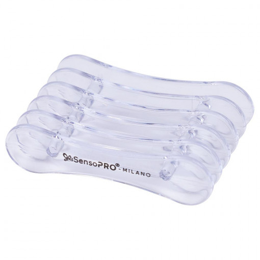 Suport pensule unghii 5 sloturi SensoPRO Milano, Transparent