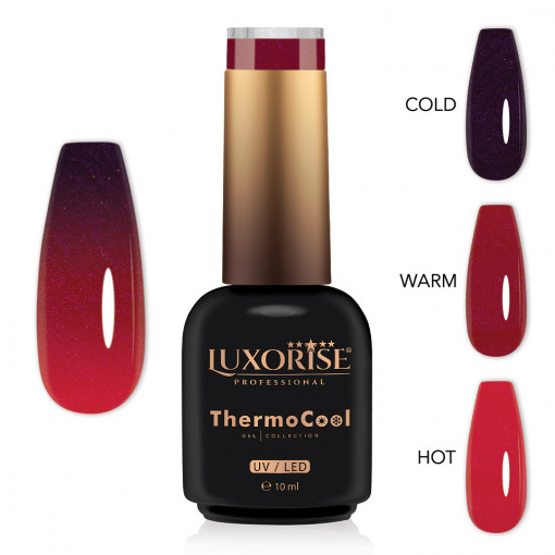 Oja Semipermanenta Termica 3 Culori LUXORISE ThermoCool, Chic Style 10ml